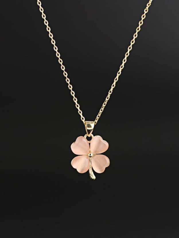 Women St. Patrick's Day Stylish Clover Pendant Necklace-POIULTD