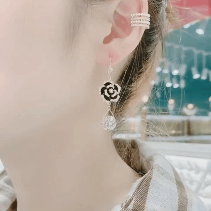 Rose earrings-POIULTD