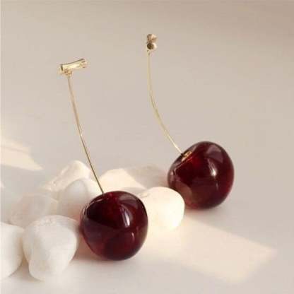 Cherry earrings-POIULTD