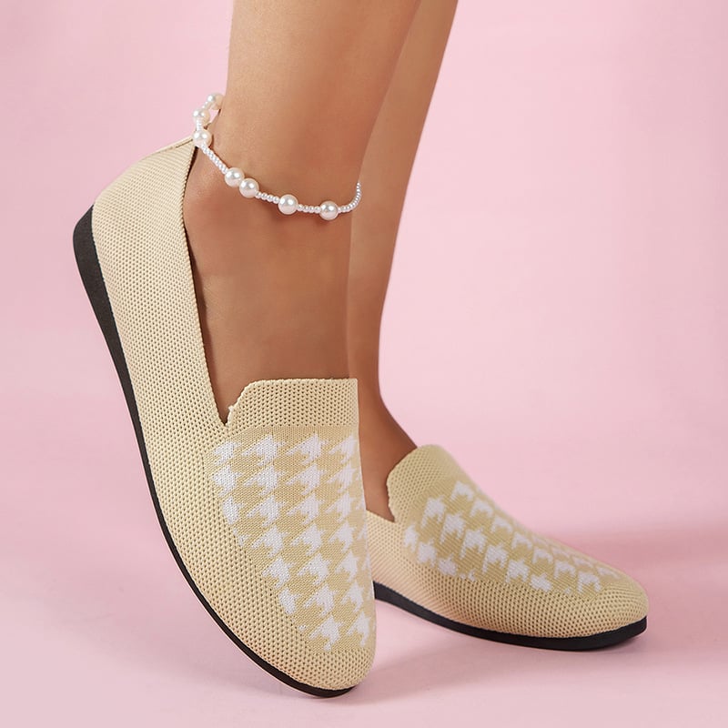 Casual Weave Women's Flat Shoes-POIULTD