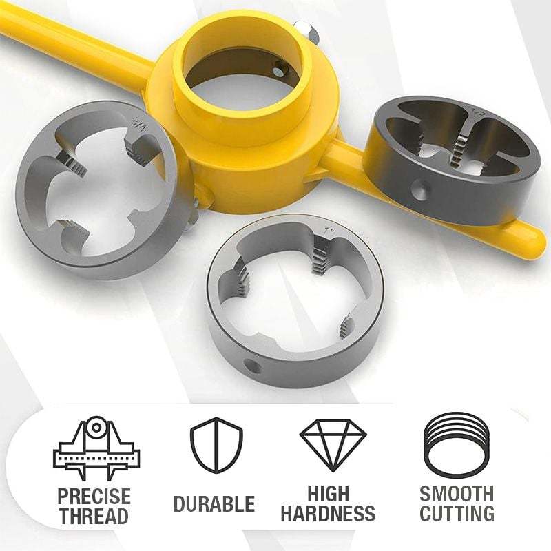 🔥6PCS Plastic Pipe Thread Die Kit-POIULTD