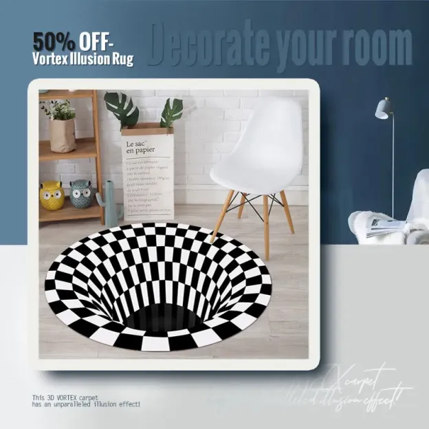 50% OFF - VORTEX ILLUSION RUG
