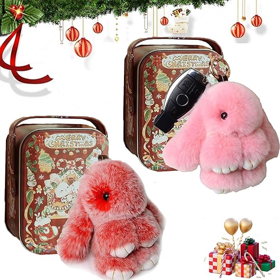 🎁Handmade Soft  Christmas Bunny Charms-POIULTD