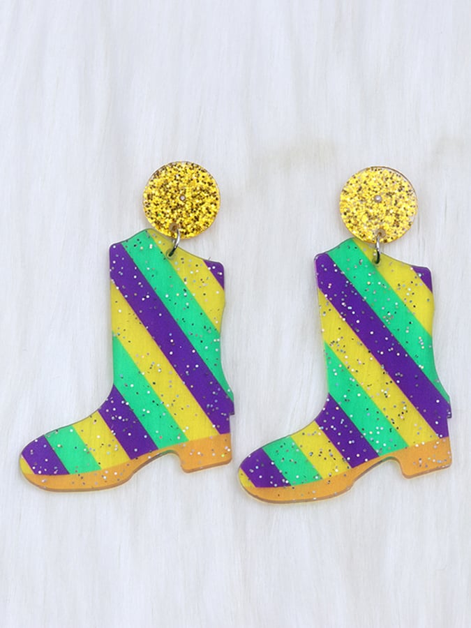 Women's Carnival Geometric Trendy Temperament Light Luxury Versatile Fashionable Earrings-POIULTD