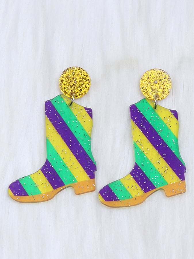 Women's Carnival Geometric Trendy Temperament Light Luxury Versatile Fashionable Earrings-POIULTD