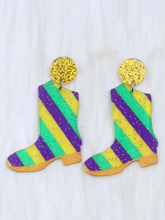 Women's Carnival Geometric Trendy Temperament Light Luxury Versatile Fashionable Earrings-POIULTD