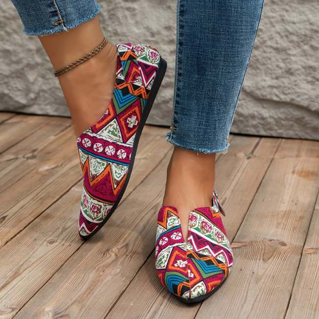 Casual  Pointed Toe  Soft Sole Women's Flat Shoes-POIULTD