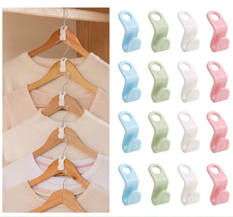 [🔥The 2023 The best closet helper]Space-Saving Clothes Hanger Connector Hooks-POIULTD