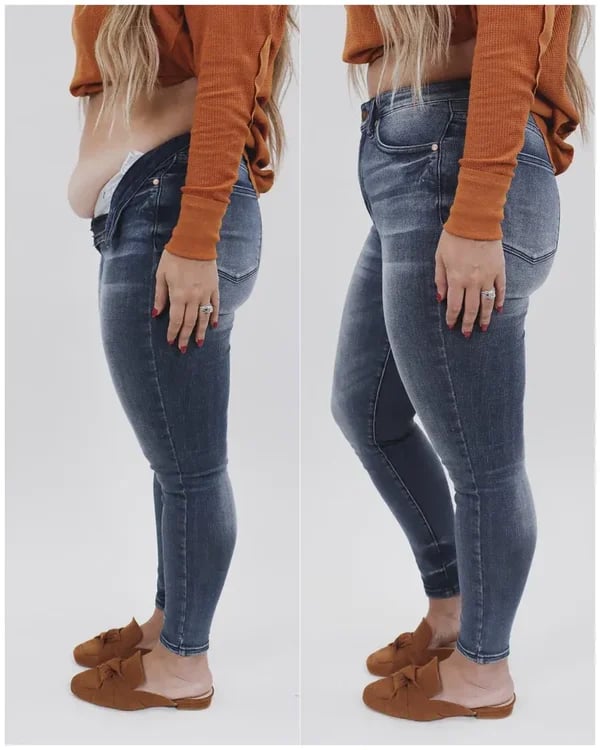 🎉LAST DAY  49% OFF - 🔥Shapewear Belly Lift Butt Lift Vintage Comfort Control Jeans