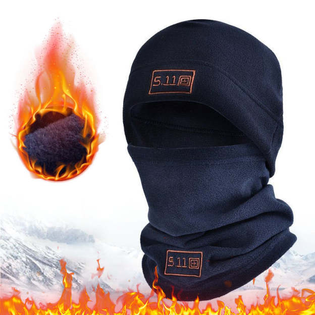 Polar Fleece Balaclava Hood Face Mask-POIULTD