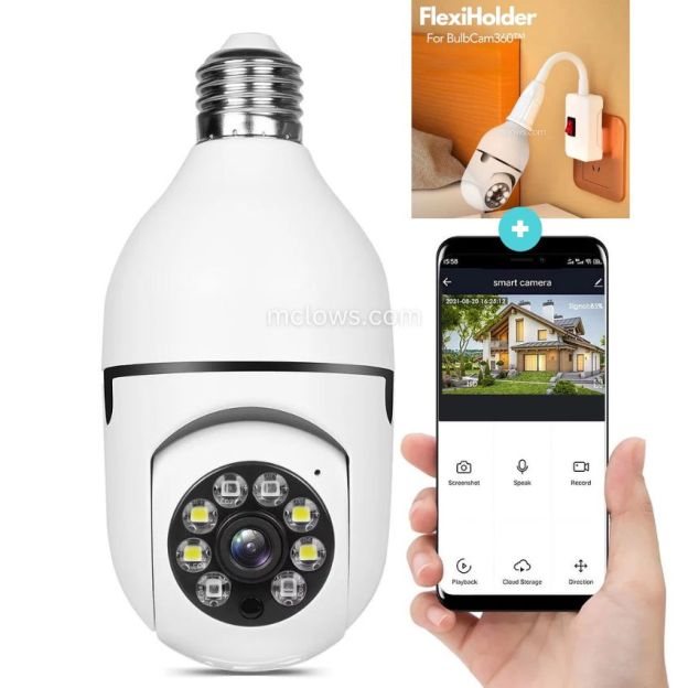 The Original BulbCam360™️ - Wireless Smart Security Cam-POIULTD