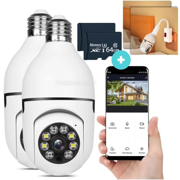 The Original BulbCam360™️ - Wireless Smart Security Cam-POIULTD