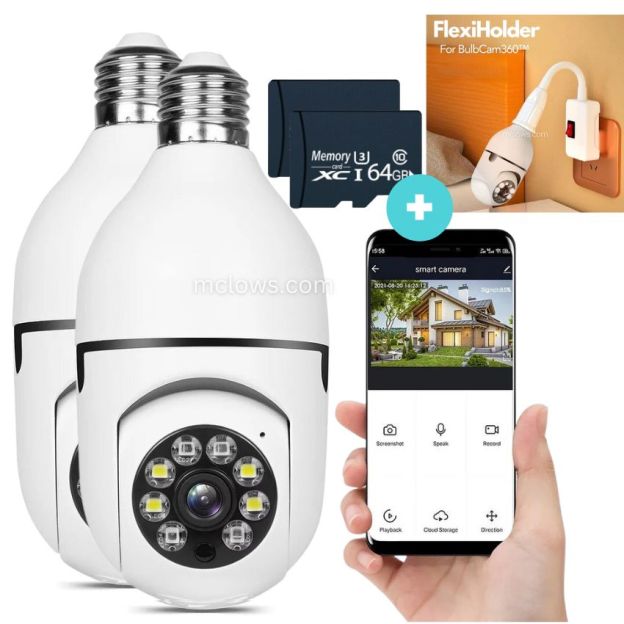The Original BulbCam360™️ - Wireless Smart Security Cam-POIULTD