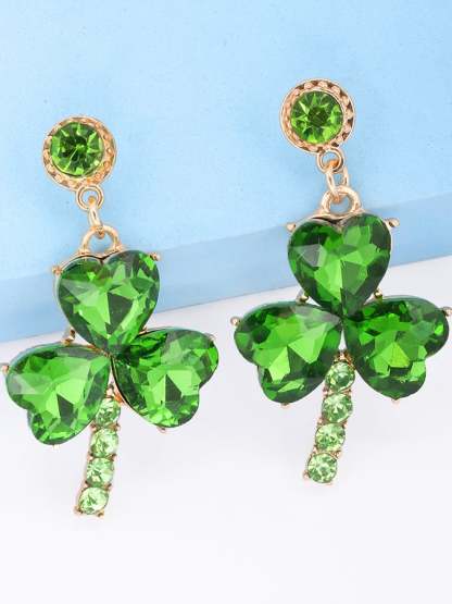 Women Fashionable And Versatile St. Patrick's Day Earrings-POIULTD