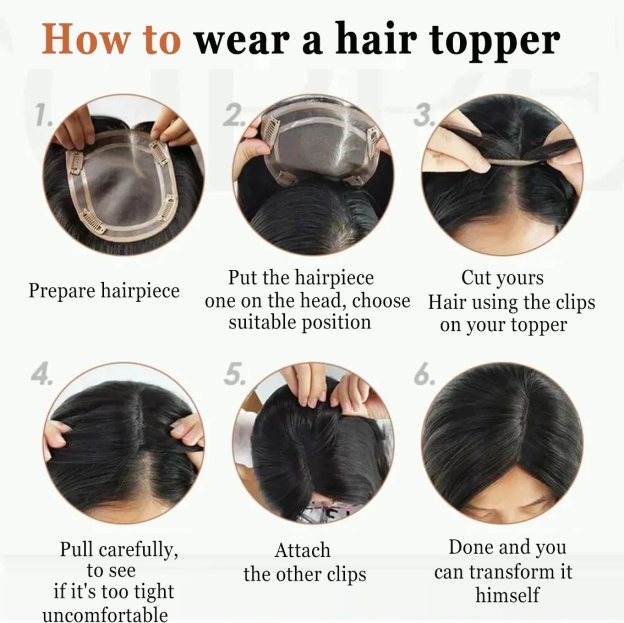 🔥Breathable and natural hair toppers for women with thinning hair-POIULTD