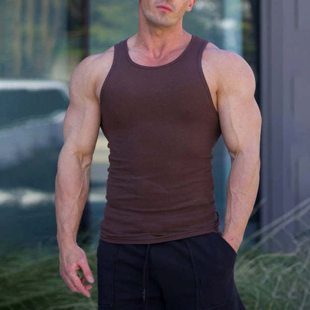 Men's Sleeveless T-shirt-POIULTD