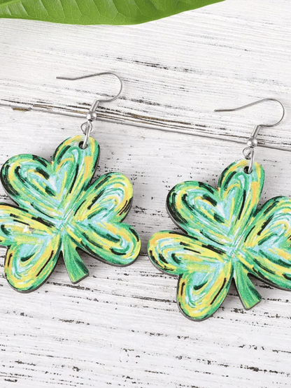 Women Fashionable And Versatile St. Patrick's Day Earrings-POIULTD