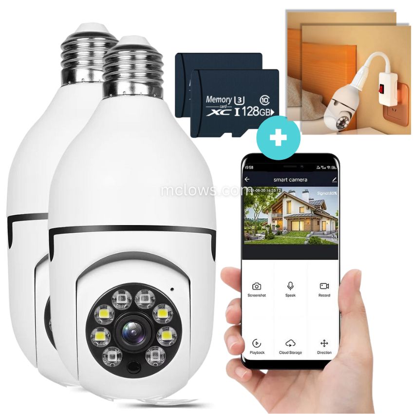 The Original BulbCam360™️ - Wireless Smart Security Cam-POIULTD