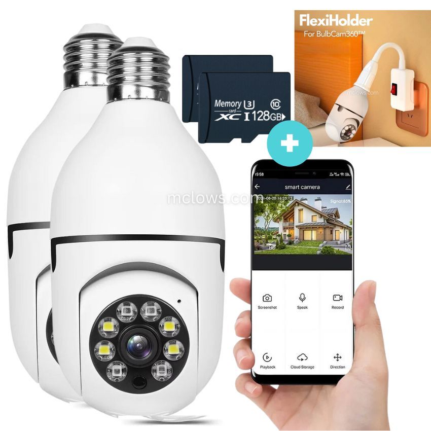 The Original BulbCam360™️ - Wireless Smart Security Cam-POIULTD