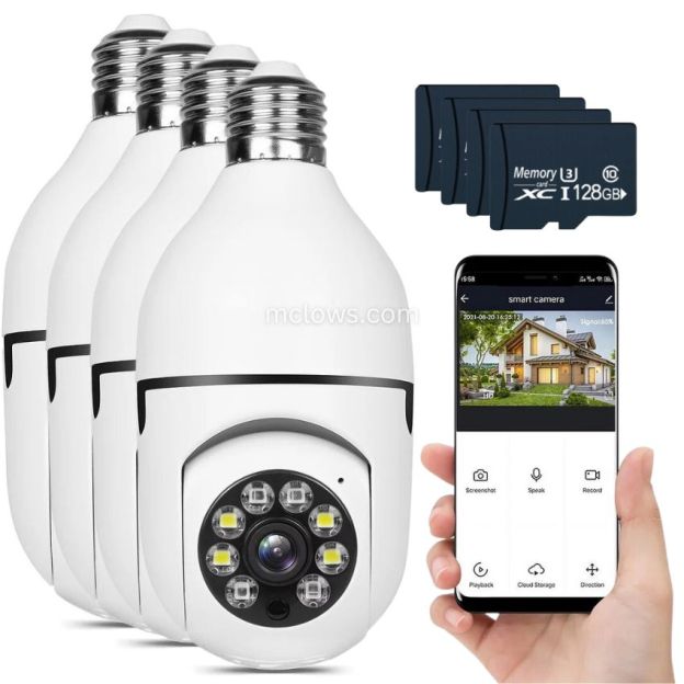 The Original BulbCam360™️ - Wireless Smart Security Cam-POIULTD