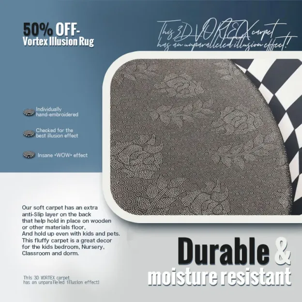 50% OFF - VORTEX ILLUSION RUG