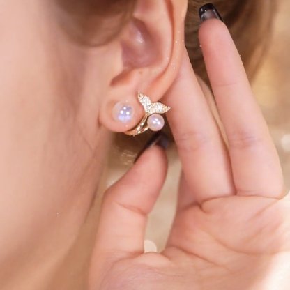 (🔥NEW)Delicate Mermaid Stud Earrings-POIULTD