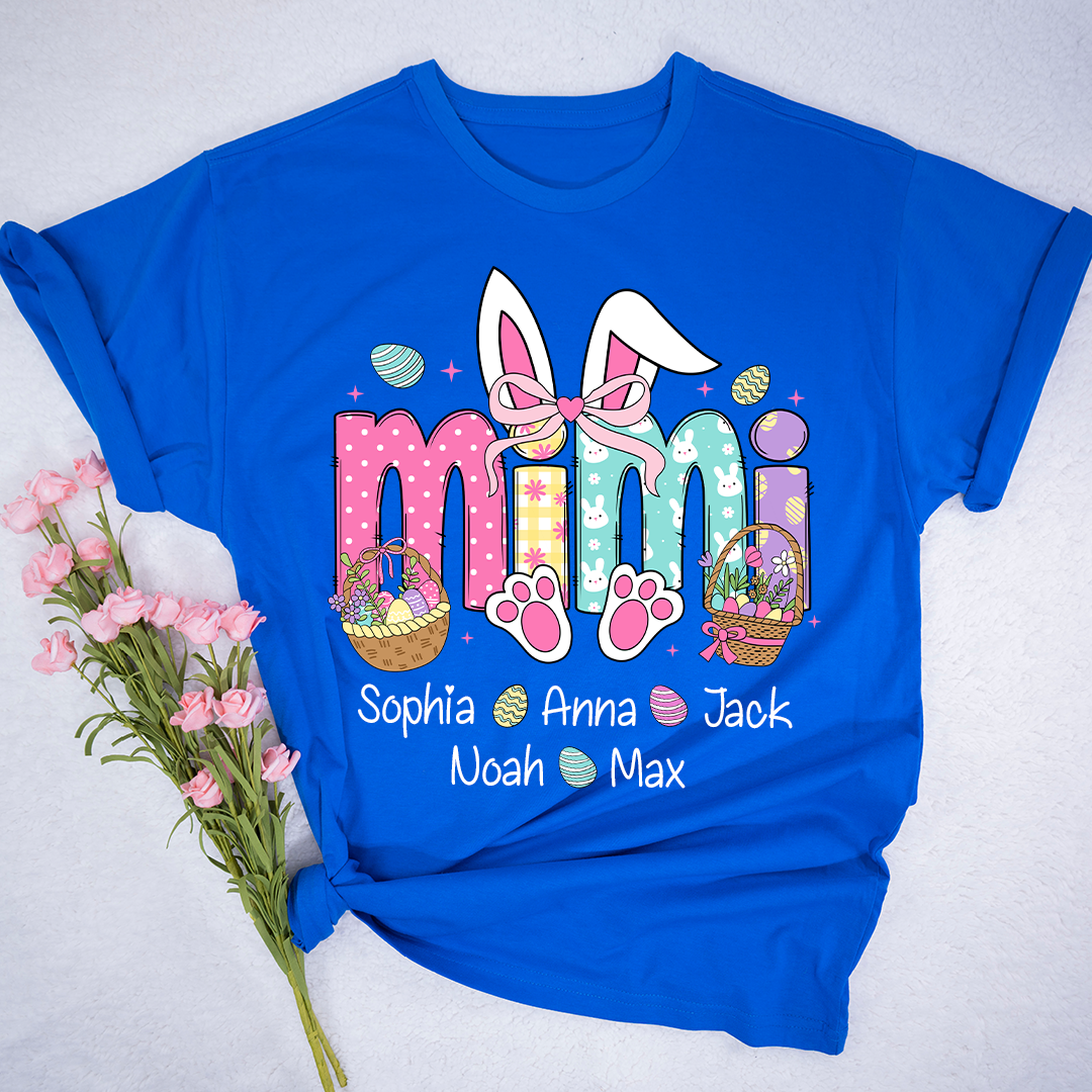 Easter Bunny Coquette Bow Gift For Family, Custom Grandma And Kids-POIULTD
