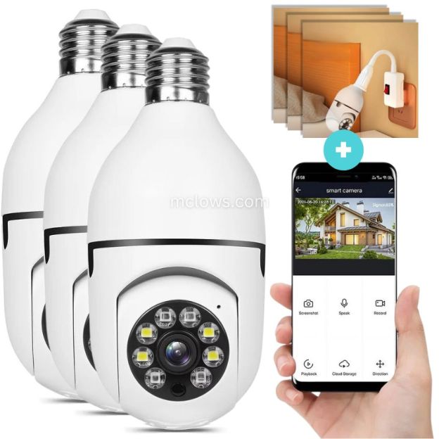 The Original BulbCam360™️ - Wireless Smart Security Cam-POIULTD