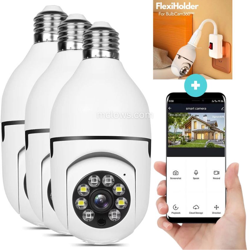 The Original BulbCam360™️ - Wireless Smart Security Cam-POIULTD