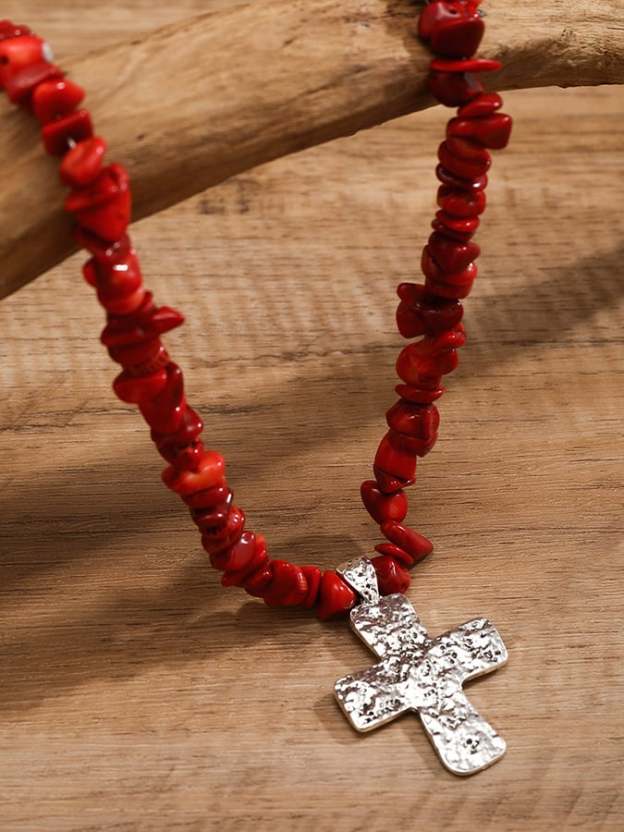 Women's Western Style Cross Necklace-POIULTD