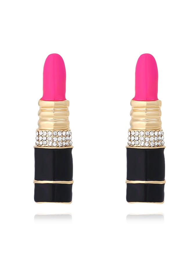 Women's Valentine's Day Exquisite Lipstick Shape Earrings-POIULTD