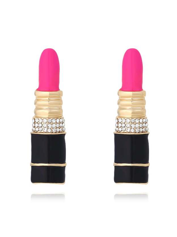 Women's Valentine's Day Exquisite Lipstick Shape Earrings-POIULTD