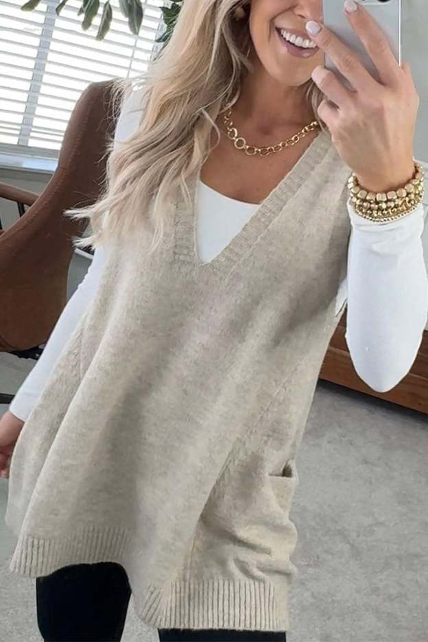 Cozy Pocket Sweater Vest