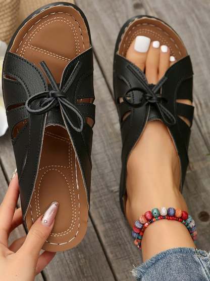 Summer New Bow, Fish Mouth Shake Beach Sand Slippers-POIULTD