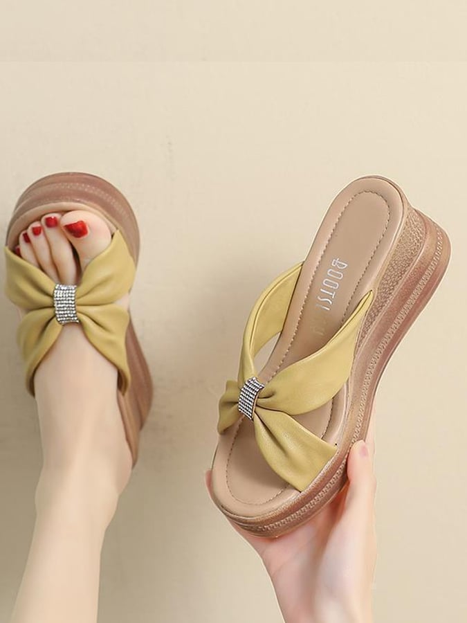 Wear Thick Bottom Anti -Slip Summer New Fairy Sand Slippers-POIULTD