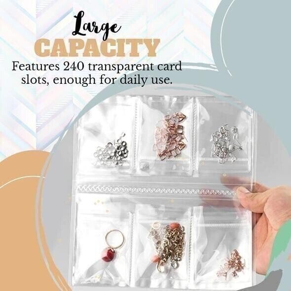 🎁Last Day Promotion 70% OFF--Transparent Jewellery Storage Book Set-POIULTD