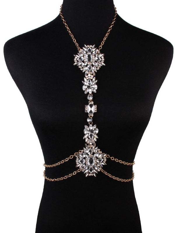 Stylish Diamond Body Chain-POIULTD