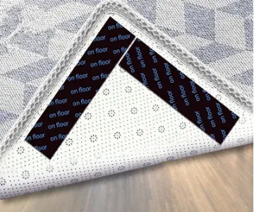 🔥Reusable Corner Area Carpet Rug Grippers - Rubber Anti Curling Non Slip Skid Pads