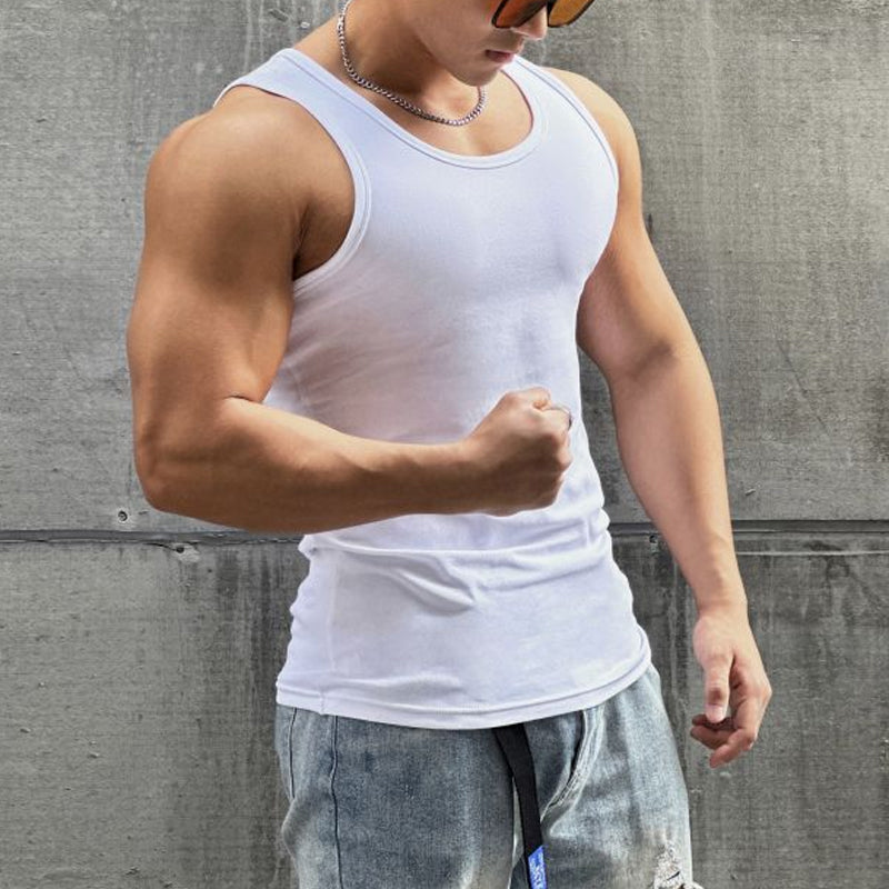 Men's Sleeveless T-shirt-POIULTD