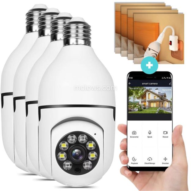 The Original BulbCam360™️ - Wireless Smart Security Cam-POIULTD