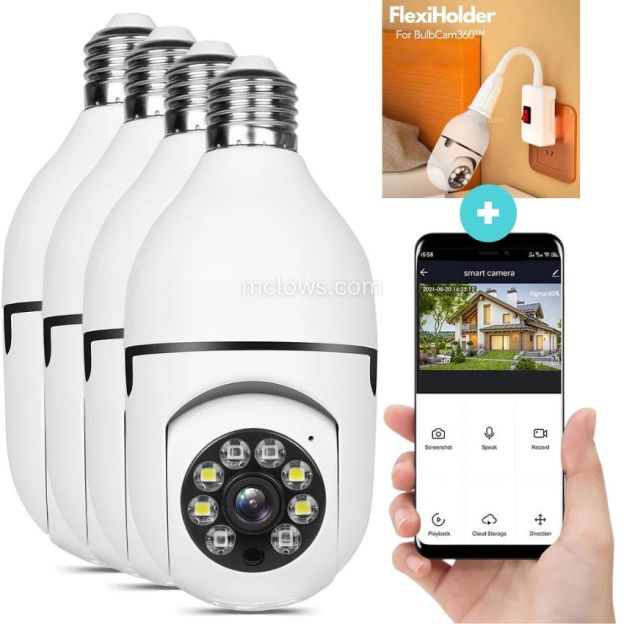 The Original BulbCam360™️ - Wireless Smart Security Cam-POIULTD