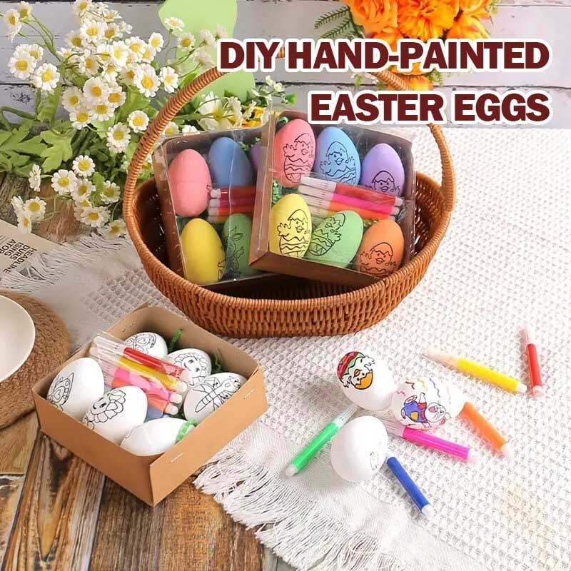 DIY hand-painted Easter eggs🥚