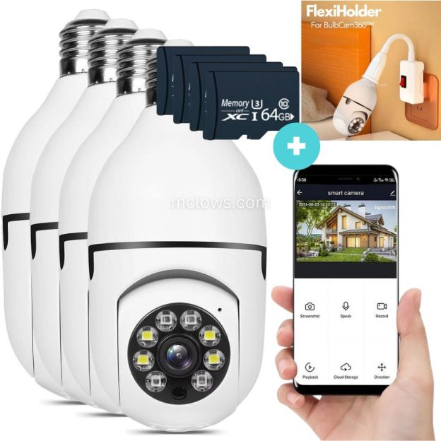 The Original BulbCam360™️ - Wireless Smart Security Cam-POIULTD