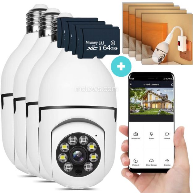 The Original BulbCam360™️ - Wireless Smart Security Cam-POIULTD