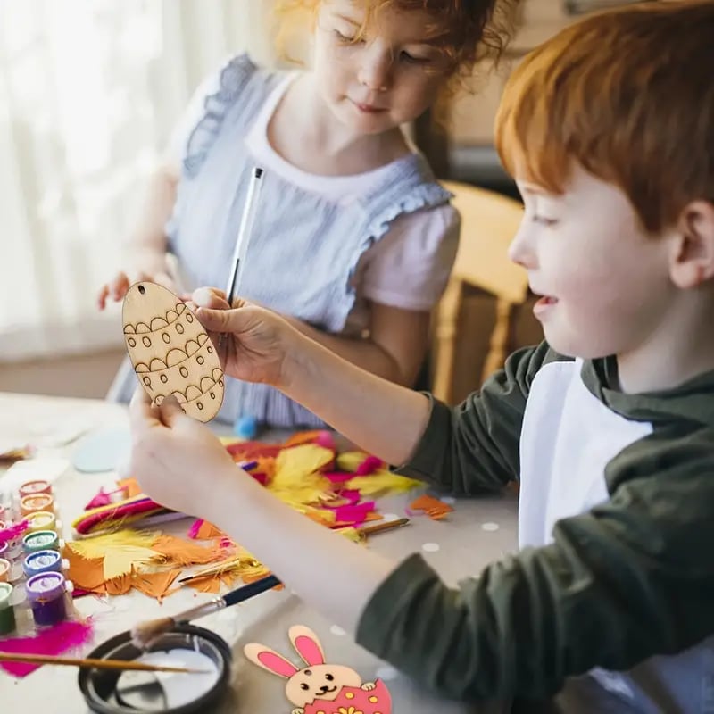 🔥Easter Sale🔥DlY Easter Wood Egg Slices