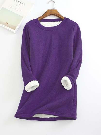 💥Sold 20000+,  Sales > Extra 8% off code:  8💥2022 NEW Casual Cotton Round Neck Solid Sweatshirt (S-5XL)-POIULTD