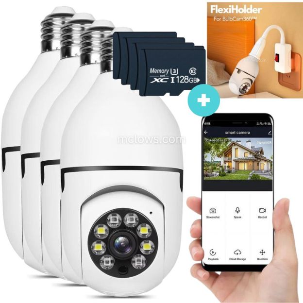 The Original BulbCam360™️ - Wireless Smart Security Cam-POIULTD