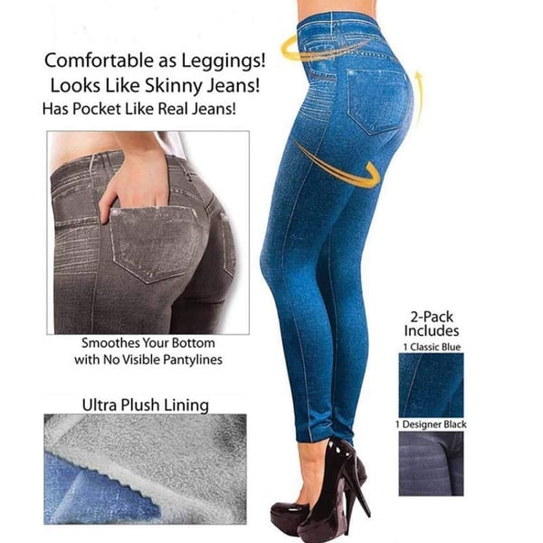 🌹Thermal Fleece-Jeggings aus Denim-POIULTD