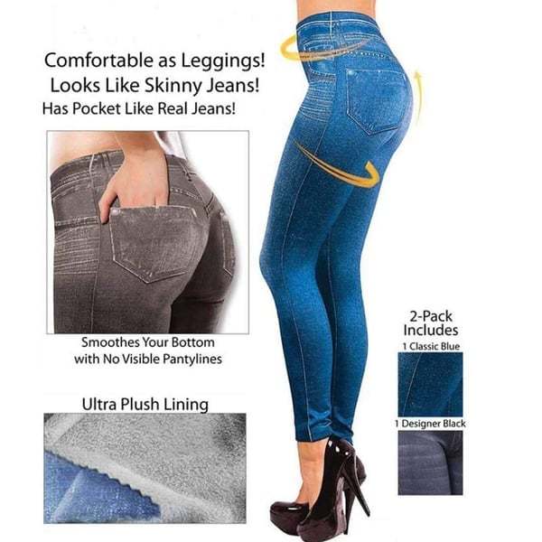 🌹Thermal Fleece-Jeggings aus Denim-POIULTD