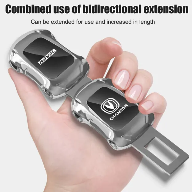 Car Cool Sports Car Shape Seat Belt Extended Metal Buckle Seat Connector-POIULTD